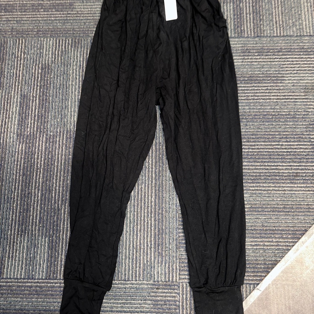 Anthropologie Black Joggers with Relaxed Fit and High Waist - Picture 6 of 6